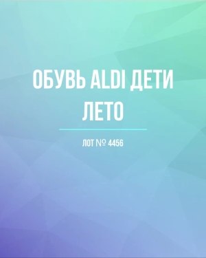 Купить Обувь ALDI дети лето#10 кг, ЛОТ №4456 оптом в Черкесске и Карачаево-Черкесской республике