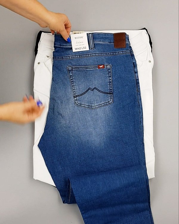 Фотография  273 - Джинсы MUSTANG м/ж#5 кг, ЛОТ №6957 оптом в Черкесске и Карачаево-Черкесской республике