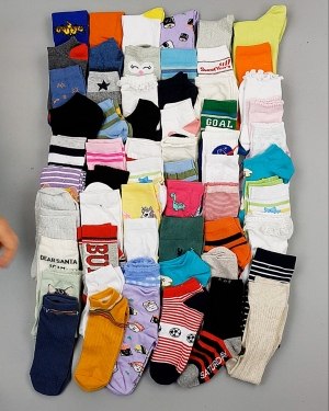 Купить Носки дети СТОК лето#5 кг, ЛОТ №6992 оптом в Черкесске и Карачаево-Черкесской республике