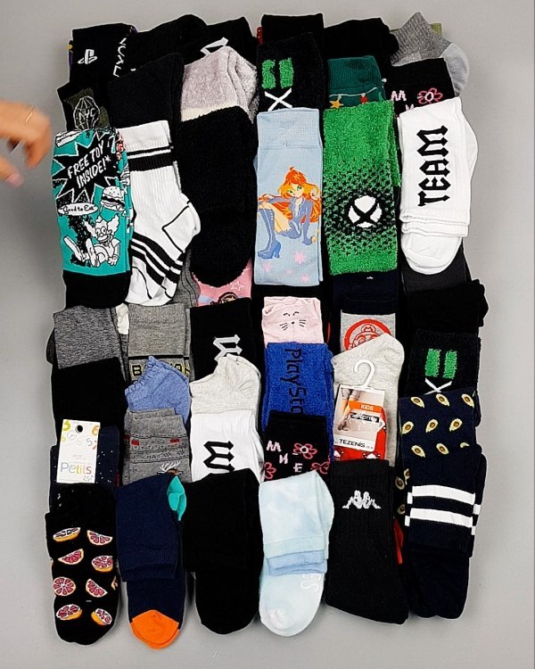 Фотография  921 - Носки дети СТОК зима#5 кг, ЛОТ №6988 оптом в Черкесске и Карачаево-Черкесской республике