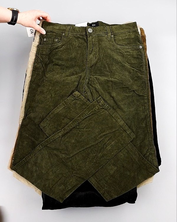 Фотография  200 - Брюки вельветовые м/ж C&A 025#10 кг, ЛОТ №8031 оптом в Черкесске и Карачаево-Черкесской республике