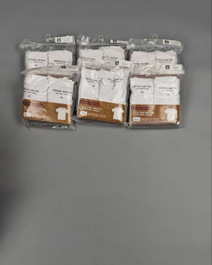 Фотография  358 - Футболка белая муж Корея 085#5 кг оптом в Черкесске и Карачаево-Черкесской республике