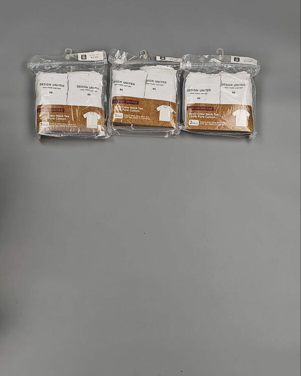 Фотография  204 - Футболка белая муж Корея 085#5 кг оптом в Черкесске и Карачаево-Черкесской республике